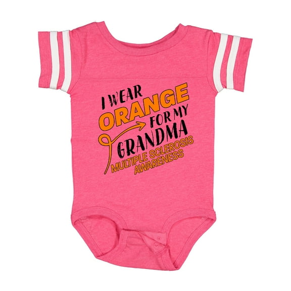 Inktastic I Wear Orange for My Grandma Multiple Sclerosis Awareness Boys or Girls Baby Bodysuit