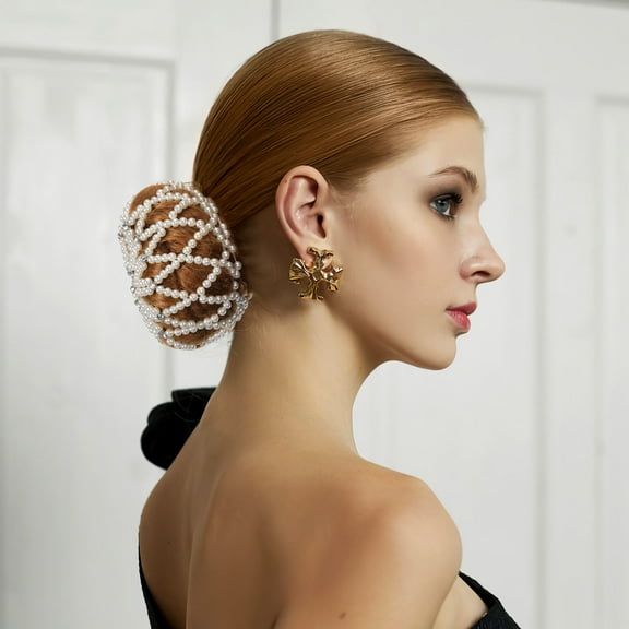 LOLIPPYY White Hairnet for Women, Hair Bun Net, 1 Piece, Secure and Stylish Hair Accessory