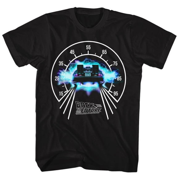 Back To The Future Speedometer Black Adult T-Shirt 4Xlt