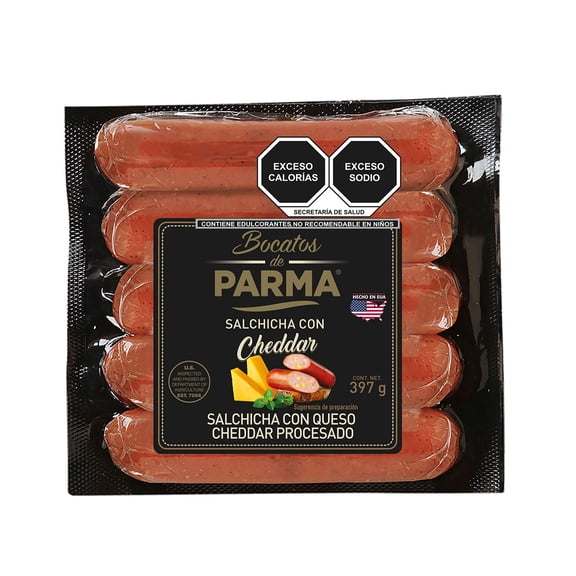Salchicha Parma con cheddar 397 g