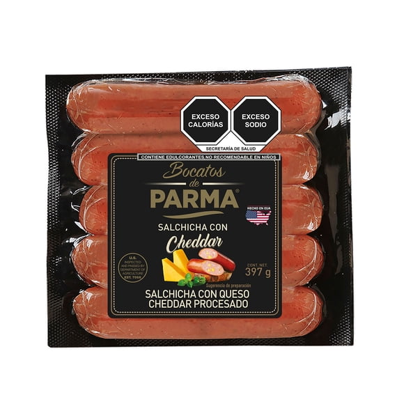 Salchicha Parma con cheddar 397 g