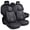 Black, variant on 2007 for Hyundai Elantra Custom Seat Covers Durable Leather Interior Protection Factory Style Fit Soft Touch Airbag Safe Design