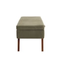 thumbnail image 4 of Bedside Stool With Wool And Concealed Storage Space Relaxing Footrest Hidden Wood Legs, 4 of 6
