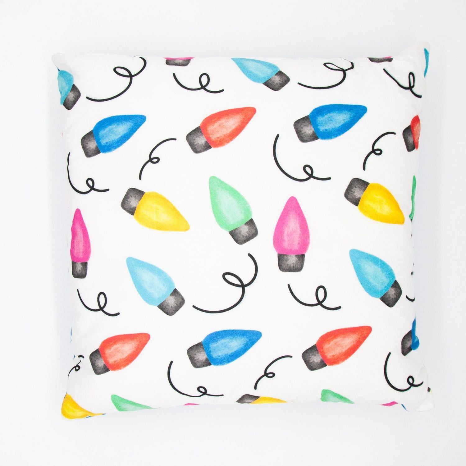 Coussin décoratif Lumieres de Noel À L'Aquarelle