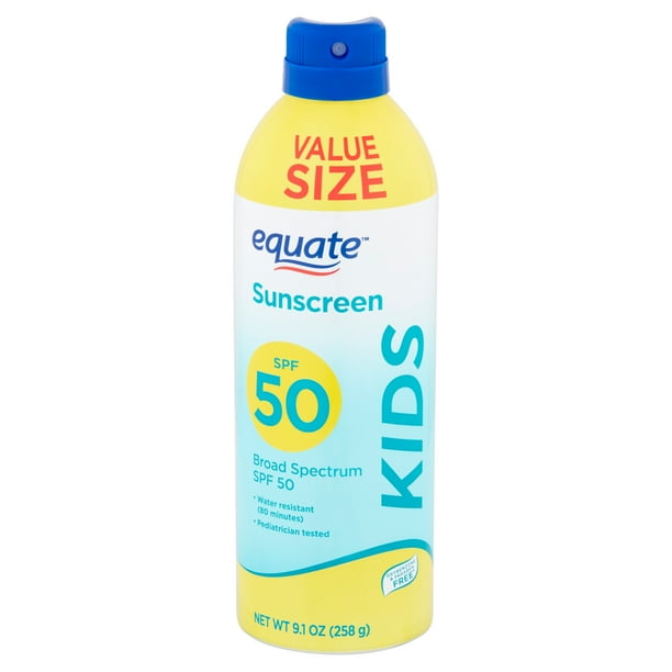 Equate Kids Broad Spectrum Sunscreen Value Size, SPF 50, 9.1 oz ...