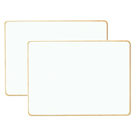 Dowling Magnets Double-Sided Magnetic Dry-Erase Board, Lined-Ruled/Blank, 12" x 8.75", Pack of 2