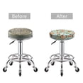 thumbnail image 4 of Cauagu Mushroom House Insect Frog Print Round Stool Covers,Seat Cushion for Round Bar Stool Chair Seat Cover for Bar Round Chair Fits for 12/13/14in Bar Stool Cushion, 4 of 7