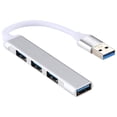 thumbnail image 1 of maskred USB 3.0 Hub 4-Port USB 3.0 Hub Splitter for Laptop Notebook PC Phone Camera Silver, 1 of 6