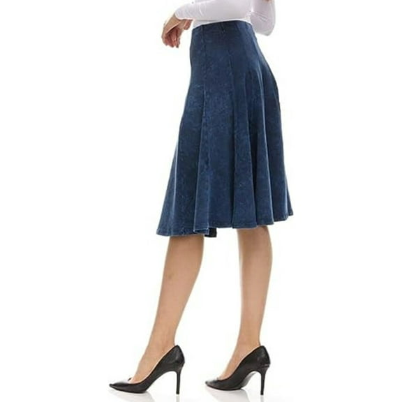Women/Teen 29 Inches Stonewash Panel Skirt