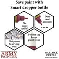thumbnail image 5 of The Army Painter Warlock Purple Warpaint - Acrylic Non-Toxic Heavily Pigmented Water Based Paint for Tabletop Roleplaying, Boardgames, and Wargames Miniature Model Painting, 5 of 7