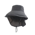thumbnail image 2 of Wide Brim Sun Hat with Neck Flap, Foldable Breathable Bucket Hat for Women Men, Lightweight UV Protection Fishing Hiking Beach Summer Travel Cap, 2 of 6