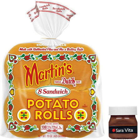 Martin's Potato Sandwich Rolls, Fresh 3.5 inch Buns, Ready to Eat