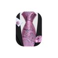 thumbnail image 1 of Set de corbatas Barry.Wang de seda de cachemir rosa y negro, 150 x 8,5 cm, 1 of 5