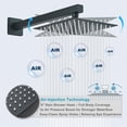 thumbnail image 3 of Shower Faucet Set Matte Shower System Shower Faucet with Rain Shower Head and Handheld Shower Faucets Sets Complete Shower Combo Set Roughin Valve and Trim Kit Included, 3 of 9
