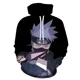 thumbnail image 3 of Sudadera con capucha de anime Ninja para hombre, jerséis con capucha Hatake Kakashi 3D, ropa de calle unisex, 3 of 6