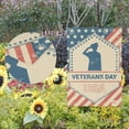 thumbnail image 5 of SKYSONIC Veterans Day Soldier On USA Flag Double-Sided Printed Garden House Sports Flag-28x40(in)-Polyester Decorative Flags for Courtyard Garden Flowerpot, 5 of 6