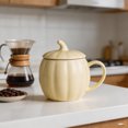 thumbnail image 3 of Msgweeeg Ceramic Coffee Mugs Cute Coffee Mugs 400ml Pumpkin Themed Ceramic Mug with Lid Glossy Porcelain Tea Cocoa Cup Multi-Color Decorative Drink Cup for Desk Kitchen Halloween Tabletop, 3 of 7