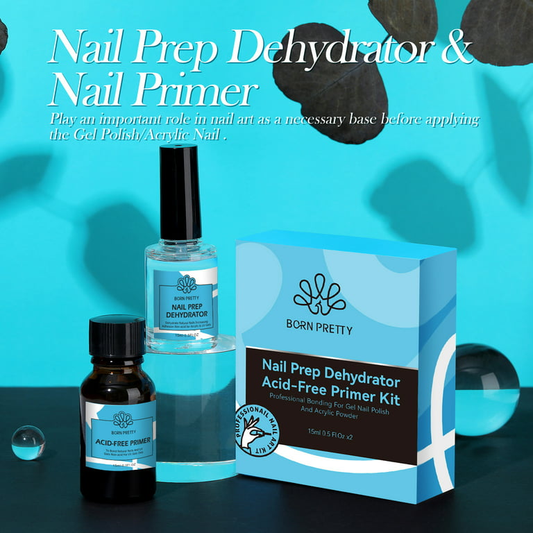 Nail Prep Dehydrator and Nail Primer Set 30ml Acrylic Liquid For