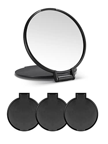 Gifts & Gadgets Co 60th Birthday Road Speed Sign Handheld Make up Mirror 58 mm Large Round Pocket Size Compact 