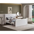 thumbnail image 2 of Meridian Furniture Elias Cream Boucle Fabric Queen Bed, 2 of 9