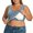 z-260729-1-Light Blue, variant on SNKSDGM Female Women's Tank Tops 3X Ribbed Tank Tops for Women Cropped Built in Bra Shelf Bra Camisoles Adjustable Spaghetti Strap Tank Tops Basic Layer M