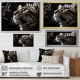 thumbnail image 4 of Designart "Glimpse Of Shadows In The Leopard'S World I" Animals Leopard Floater Framed Canvas Wall Art, 4 of 5