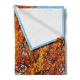 thumbnail image 2 of Fall Soft Flannel Fleece Throw Blanket, Lonely and Oak Tree Grass Bushes Field Serene Rural Scenery, Cozy Plush for Indoor and Outdoor Use, 50" x 70", Orange Yellow Pale Blue, by Ambesonne, 2 of 5