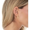 thumbnail image 2 of 14k Yellow Gold 16.7mm Puffed Hexagon Hoops Earrings, 2 of 3