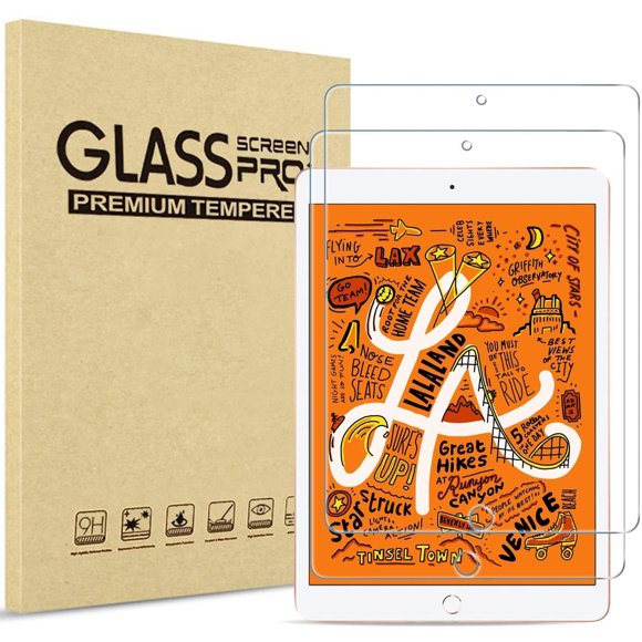 iPad Mini 4th and 5th Screen Protector, Tempered Glass Screen Film Guard Screen Protector for 7.9" Apple iPad Mini 5 2019 / iPad Mini 4 2015-2 Pack
