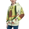 thumbnail image 2 of Kdxio Avocado1 Pattern Kids Boys Girls Zip Up Hoodie 3D Printed Hooded Sweatshirt Hoody Coat with Pocket 7-12 Y-Medium, 2 of 6