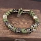 thumbnail image 2 of Pulsera de paracord para hombre, pulsera tejida de paracord con esqueleto vintage, esqueleto gótico, ajustable y trenzada, 2 of 2