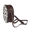 thumbnail image 4 of Leather Shoulder Round Bag 7.1×2.36in Fashion Casual Crossbody Bag Shoulder Bag For Work Travel Business Shopping Date Simple Cow-Print Pattern1_1, 4 of 5