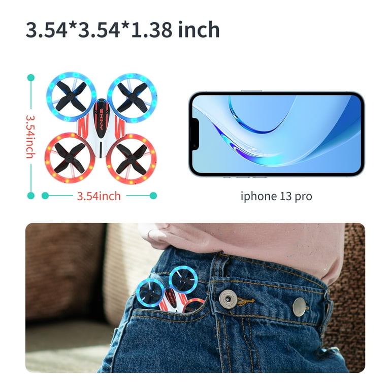 DEERC Mini Drone à Main Pour Enfants Ou Adultes - Balle Volante OVNI - Cadeau Pour Garçons Et