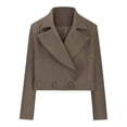 thumbnail image 4 of GuangCheng Womens Coats New Fashion Casual Long Sleeve Hoodless Casual Outwear & Jackets, 4 of 6