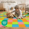 thumbnail image 4 of ODIKA 5'x7' Washable Area Rug Easy Care, Non-Shedding, Pet Friendly, Bedside Block Retro Border Storybook Checkerboard Motif Geometric for Small Living Room, Bedroom, 4 of 7