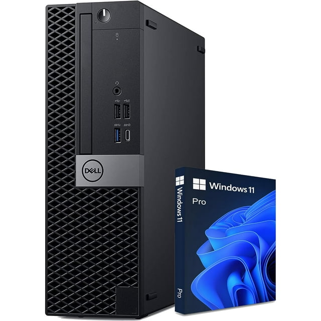 DELL Optiplex 7070 SFF Windows 11 Pro Business Desktop PC - Intel Hexa Core I5-8500 Processor | 16GB RAM | 1TB NVMe SSD |Refurbished