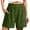 Vert Foncé, variante sur Gpoecd Shorts Taille Haute Femme Shorts d'Été Décontractés Taille Haute pour Confort Élastique Coupe Ample Couleur Unie Bas Jambe Droite Shorts de Survêtement Kaki,TG