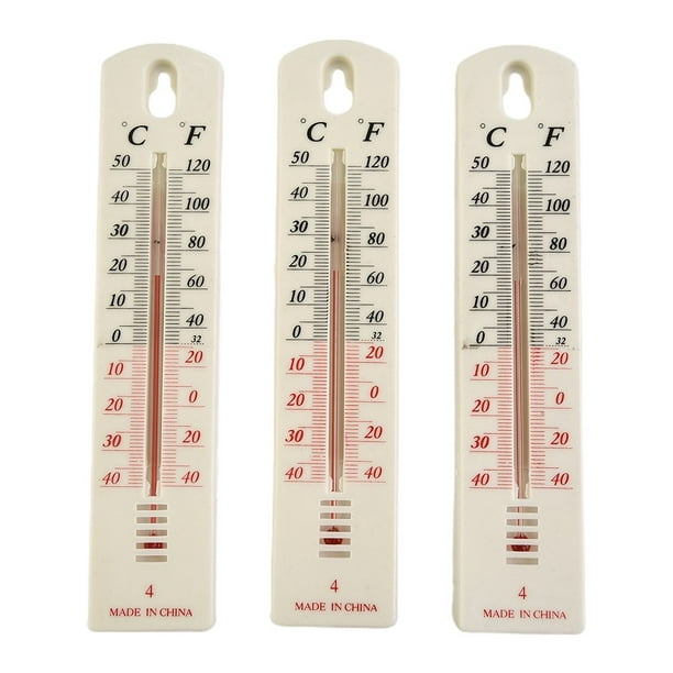 3X Thermomètre Analogique Thermomètre de Jardin Intérieur Extérieur  Thermomètre de Jardin 