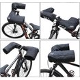 thumbnail image 2 of Bike Handlebar Mittens Gloves Winter Handlebar Muffs Windproof Waterproof Reflective Cycling Gloves Bike Handlebar Cover Hands Warmer with Zipper Pock, 2 of 5