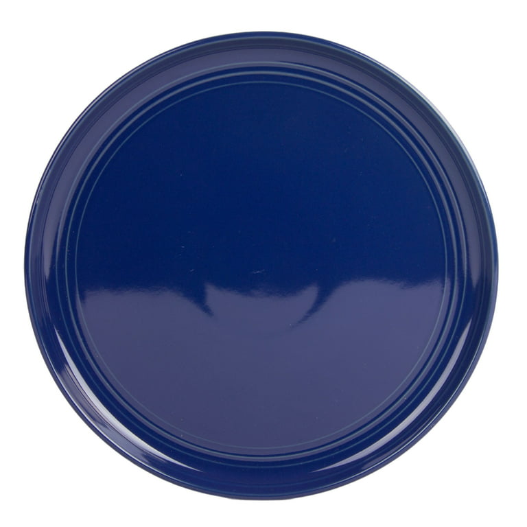 Double Line 10.5 Dinner Plate, Set of 6, Cobalt Blue : : Home