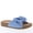 Blue, variant on Women’s Bow Slide Sandals Slip On Summer Sandals Cork Midsole, Lightweight Non-Slip Casual Walking Sandals