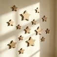 thumbnail image 2 of Celestial Wooden Wall Decor Set, Natural Unfinished Wood Moon and Star Cutouts with Smooth Edges, Paintable Wall Pieces for Bedroom, Reading Corner, Photo Backdrop and Party Display, Style C, 1 Set, 2 of 5
