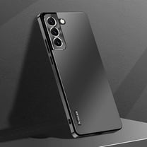 Dteck Case for Samsung Galaxy S22,Shockproof Metal Aluminum Camera Cover Anti-scratch Slim Lightweight Hybrid Luxury Case For Samsung Galaxy S22,Black