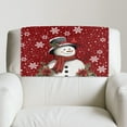 thumbnail image 2 of TSOVTHRID Snowman Cardinal Snowflake Print Non Slip Recliner Headrest Protector, Washable PU Headrest Covers for Recliner Chair Christmas Decor, 17x27in Waterproof Couch Head Rest Covers, 1 Piece, 2 of 7