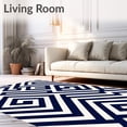 thumbnail image 2 of ODIKA 5x7 Machine Washable Non-Slip Area Rug, Nordic Interlocking Maze with Modern Chevron Motifs Ultra Soft Rug, None, 597087, 2 of 7
