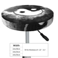 thumbnail image 4 of Lsque Yin And Yang Pattern Round Bar chair cushion covers Velvet Fabric Premium Comfort Protects from Scratches and Stains for 14-17 Inch Chair-14 inch, 4 of 7