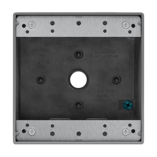 Caja de conexiones estanca ENERLITES EN2550, resistente a la intemperie, de 2 módulos