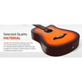 thumbnail image 6 of Moukey EAG-100 38in Acoustic Guitar for Beginner Kid Adult Teen Guitarra Acustica with Chord Poster, Gig Bag, Picks, Strings, Cloth, Strap - Sunset, 6 of 11