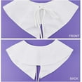 thumbnail image 6 of 1 Box Halloween Christmas Detachable Collar Mini Cape Dickey False Collars White Capes Decorative Applique Neckline Shirt Lapel with Rope for Women Dress Blouse Clothes Sewing Crafts, 6 of 6