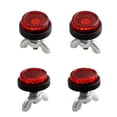 thumbnail image 5 of Reflective Motorcycle License Frame Bolts Weather Metal Hardware 4/8Pcs Pack Red Reflector, 5 of 8